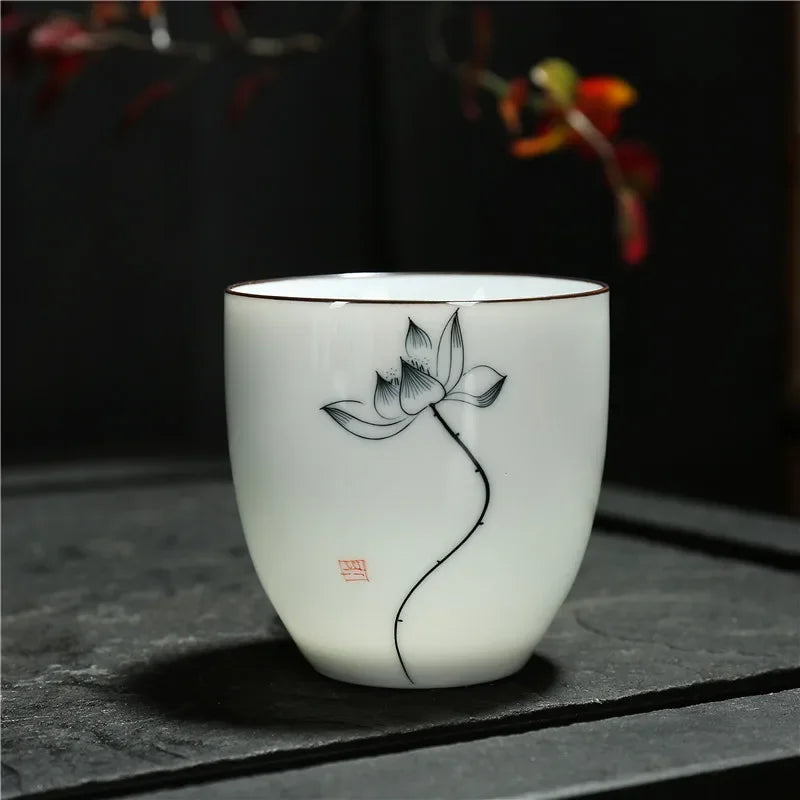 Tasse à Thé en Céramique – Style Traditionnel Chinois