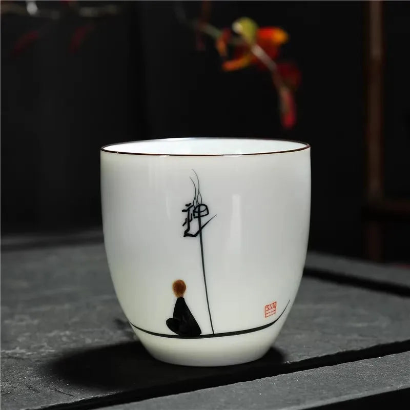 Tasse à Thé en Céramique – Style Traditionnel Chinois